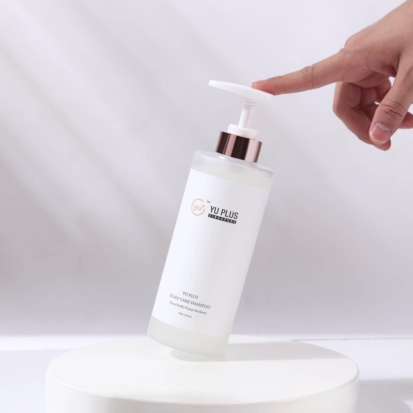 YU PLUS SCALP CARE SHAMPOO Clean Fluffy Plump Resilient 500ML