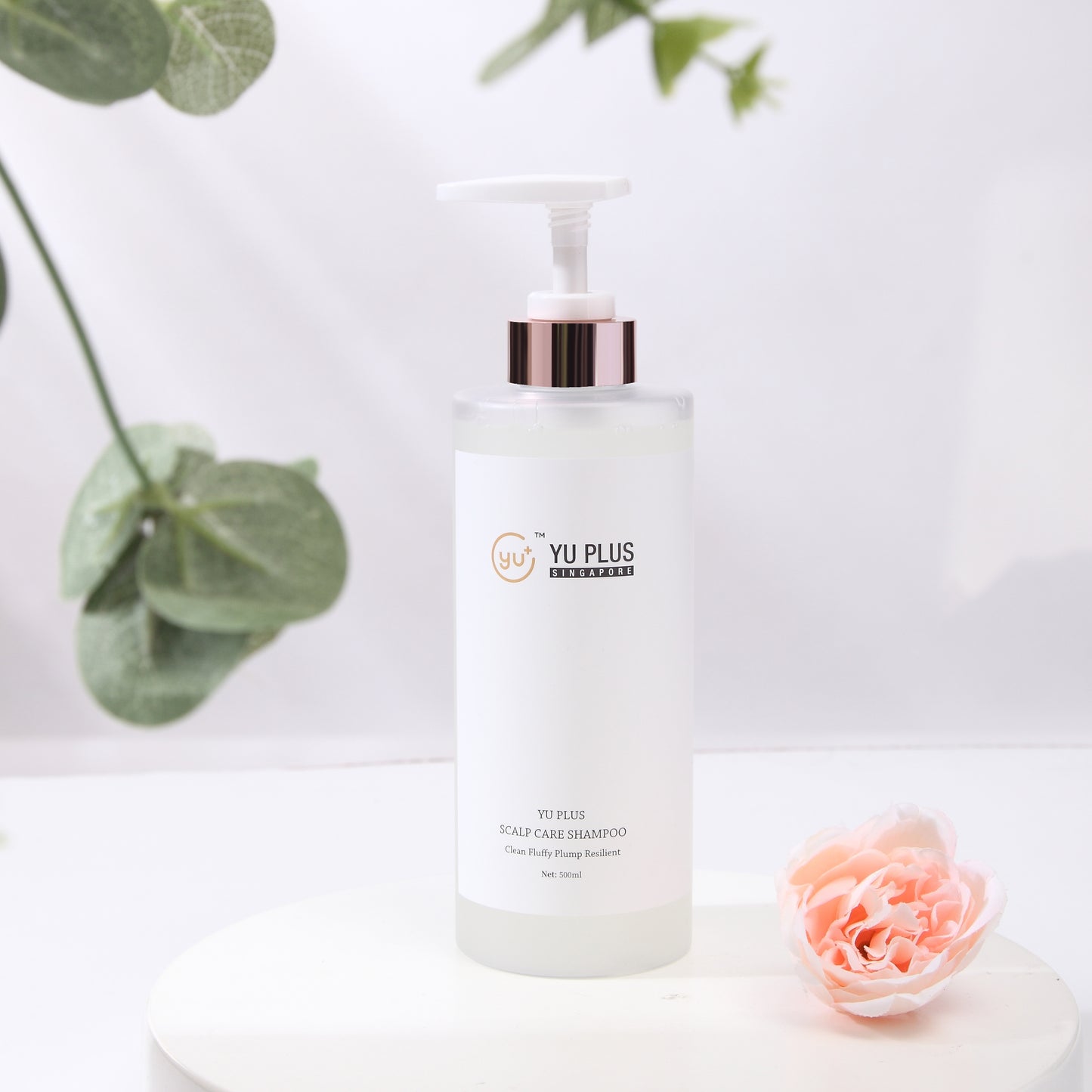 YU PLUS SCALP CARE SHAMPOO Clean Fluffy Plump Resilient 500ML